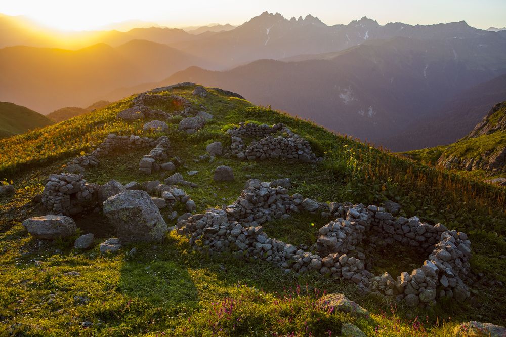 To the ancient human sites