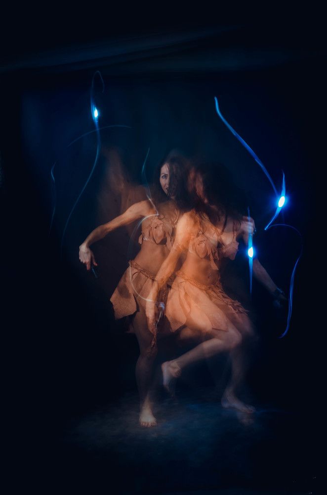 Танец с огнями