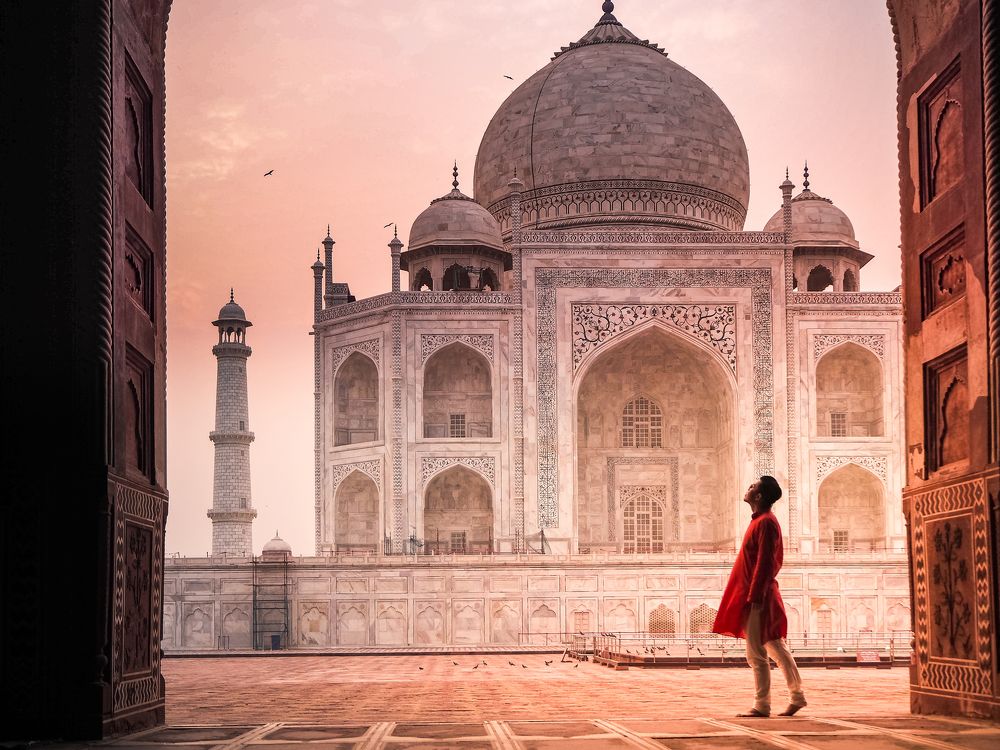 Sunrise at Taj Mahal