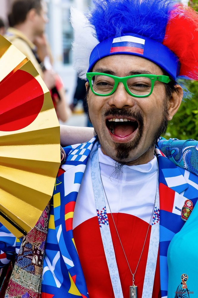 Болельщик сборной Японии