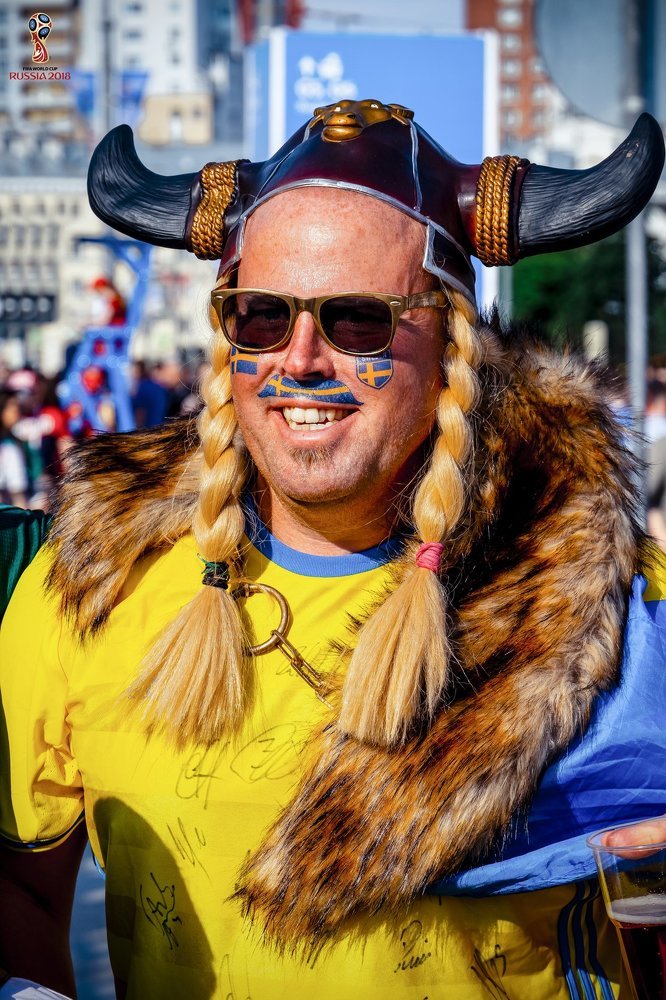 Болельщик сборной Швеции