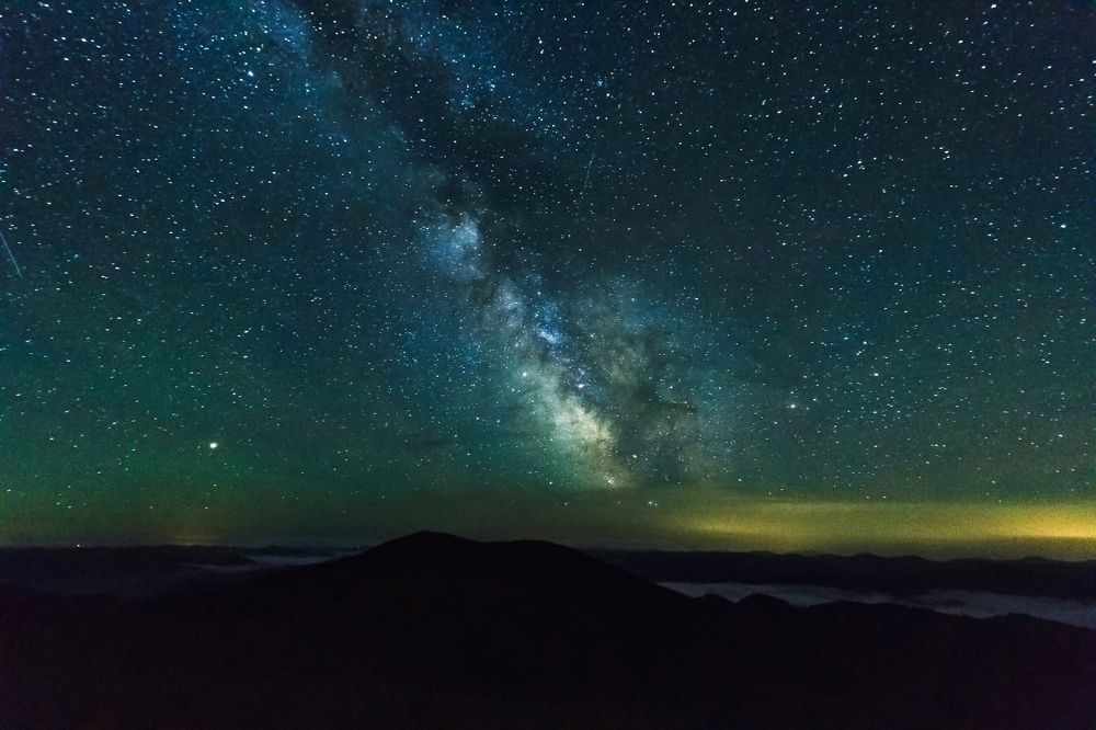 Млечный путь над Карпатами.