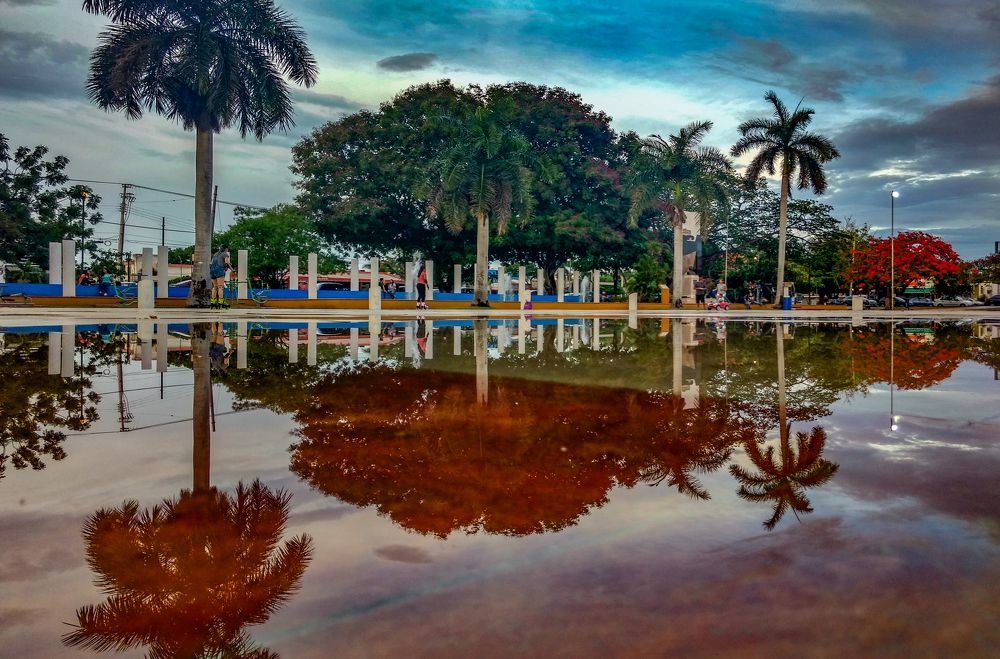 Atardecer después de una lluvia