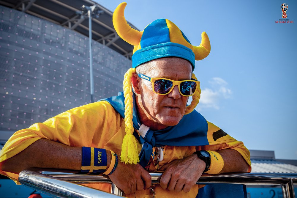 Болельщик сборной Швеции