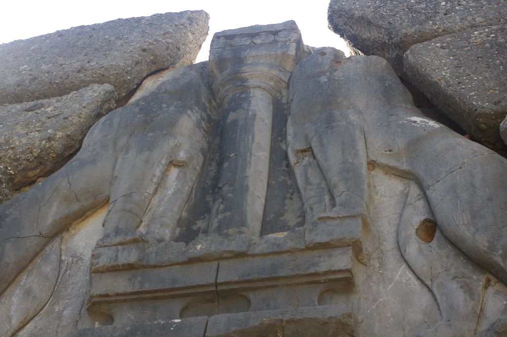 Lion gates in Mycenaea