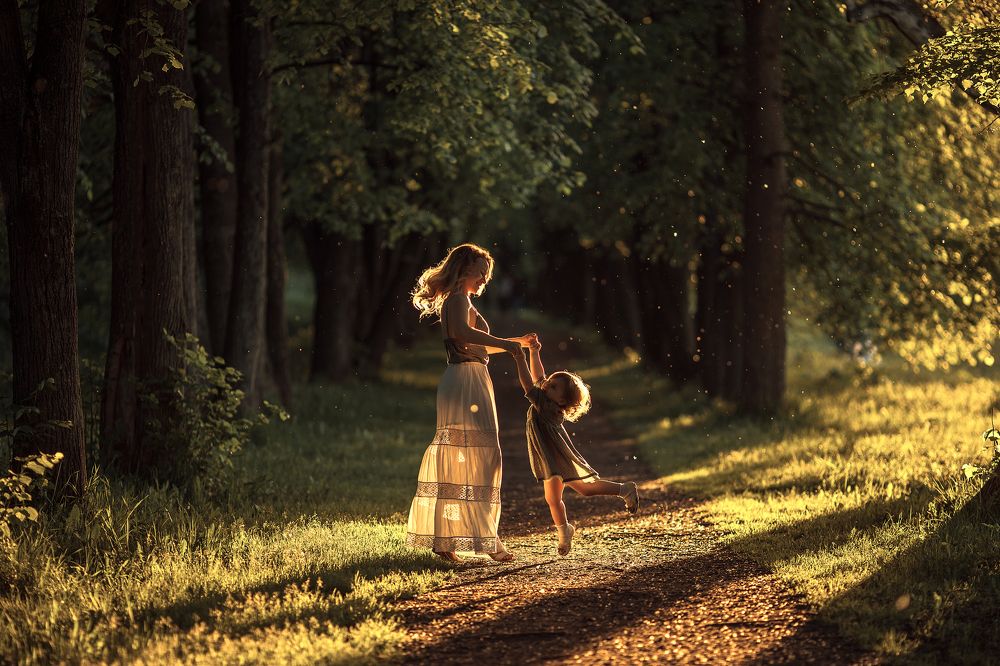 в свете закатного солнышка