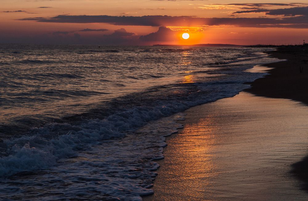 Закат на Черноморском побережье
