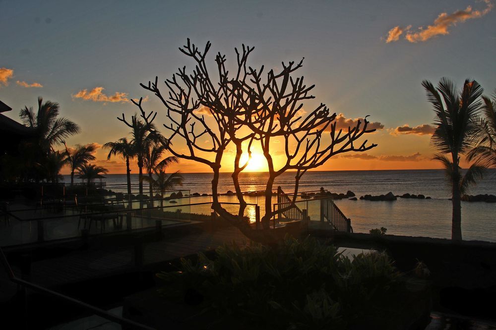 Sunset from Westin Turtle Bay Hotel Mauritius