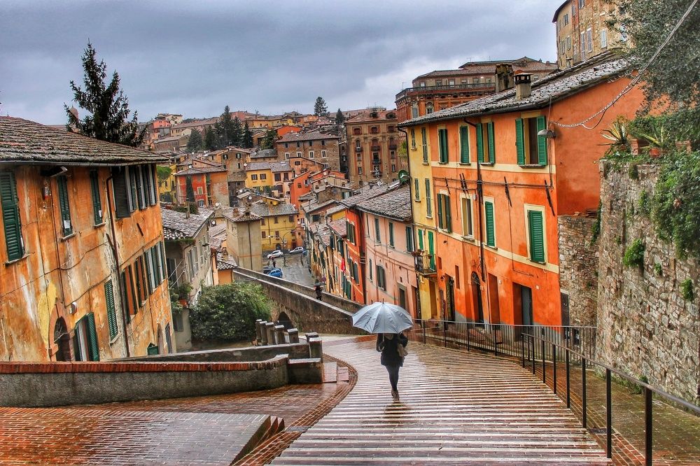 Rainy day in Perugia