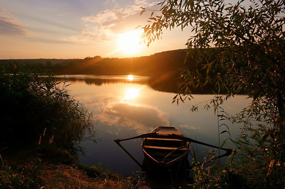 Утро у реки.