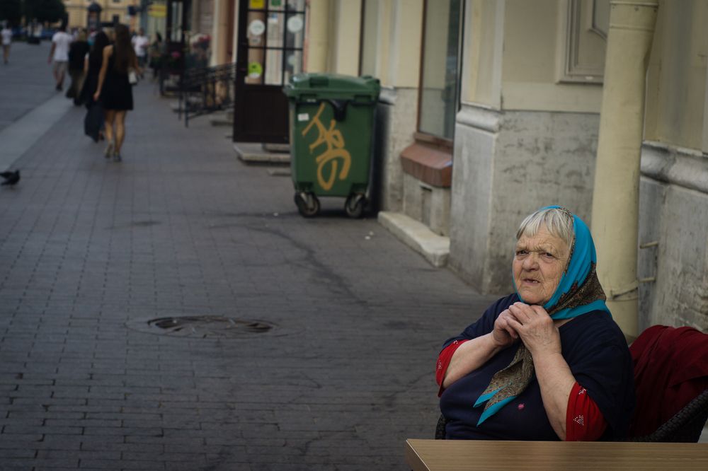 Granny on the street