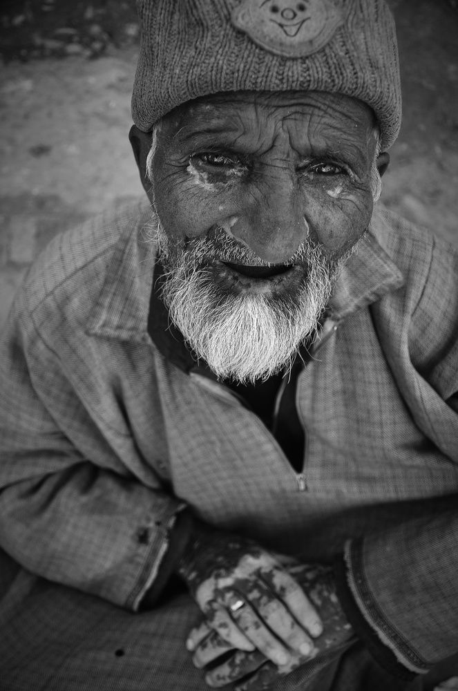 Portrait of Kashmiri old man