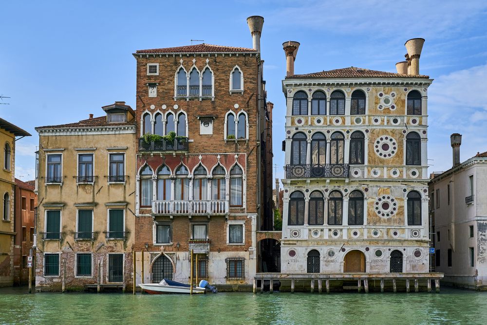 Palazzo Ca'Dario on the Canal Grande.15th century. Venice. Italy.