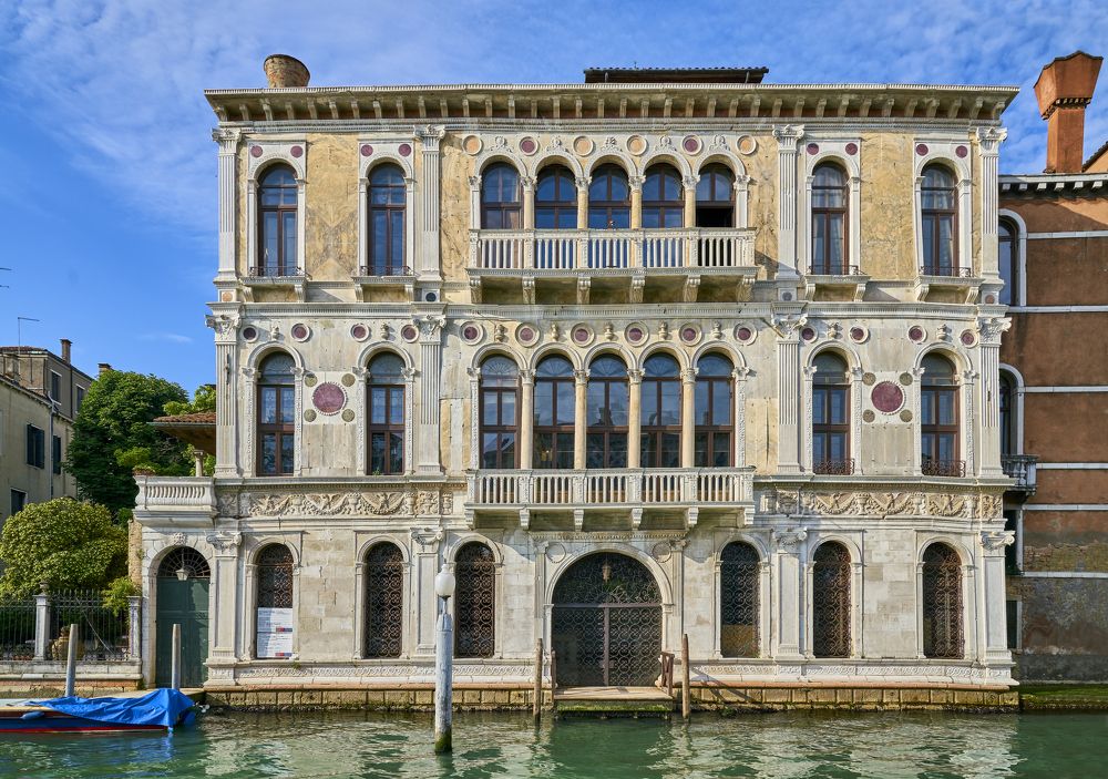Palazzo Contarini dal Zaffo 15th century. Canal Grande. Venice. Italy.