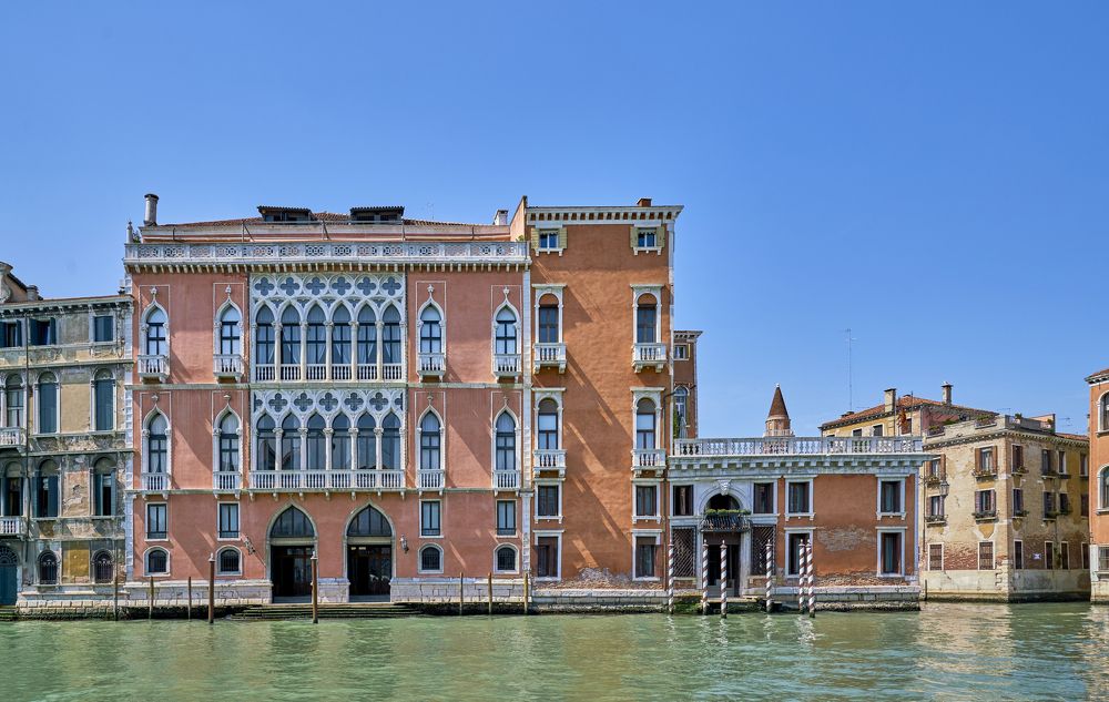 Palazzo Pisani Moretta and Palazzo Barbarigo on the Canal Grande. Venice. Italy.