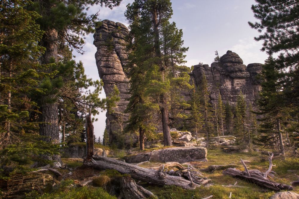 Каменный город в природном парке Ергаки