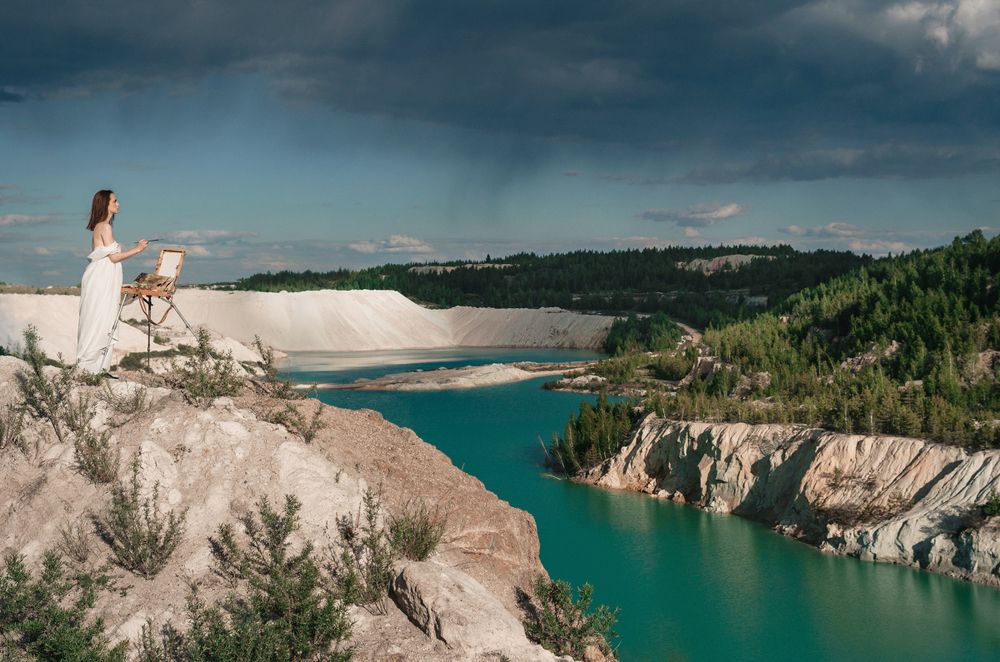 художник что рисует дождь