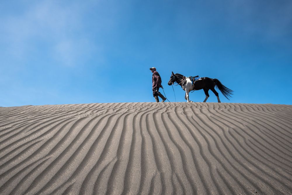 Walking on the whispering sands