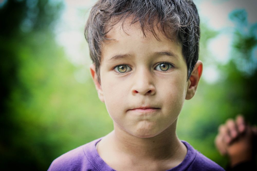 a child in kashmir with beautiful eyes