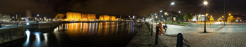 "Liverpool at night" - panorama
