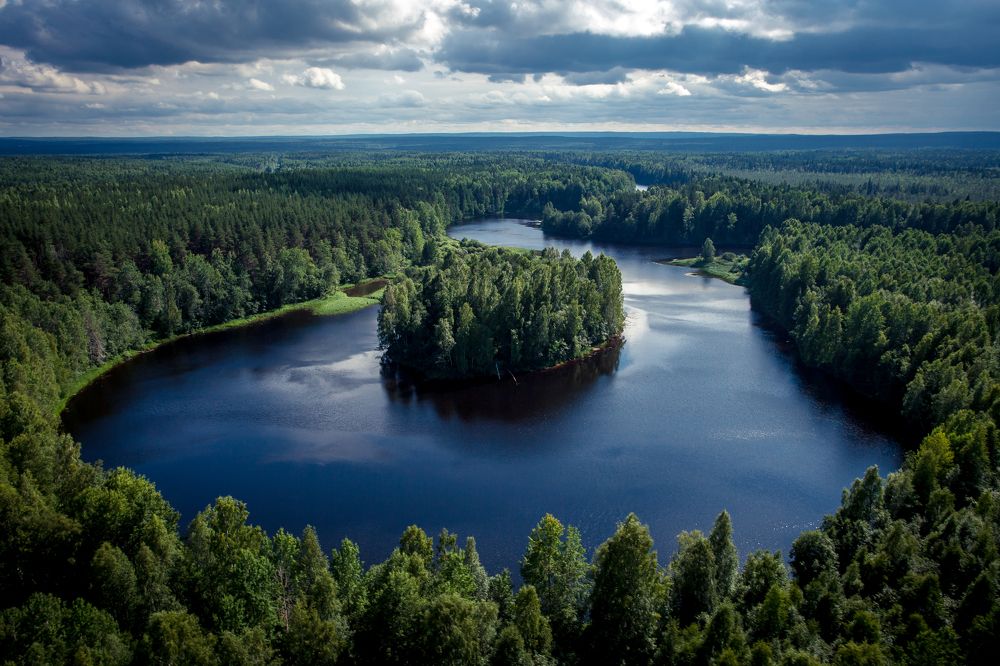 Остров на реке Шуя, Карелия