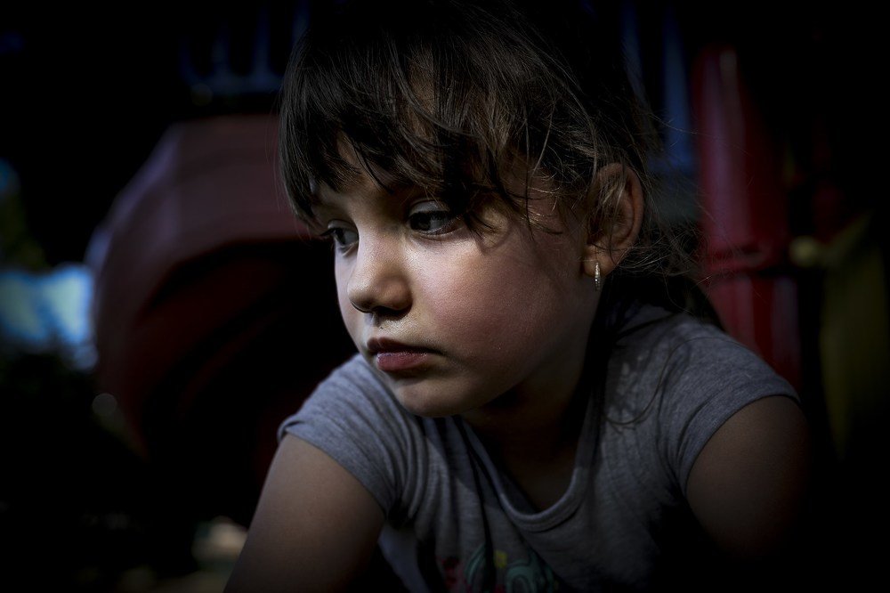 Thinking about something.