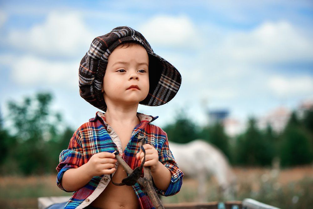 на сенокосе