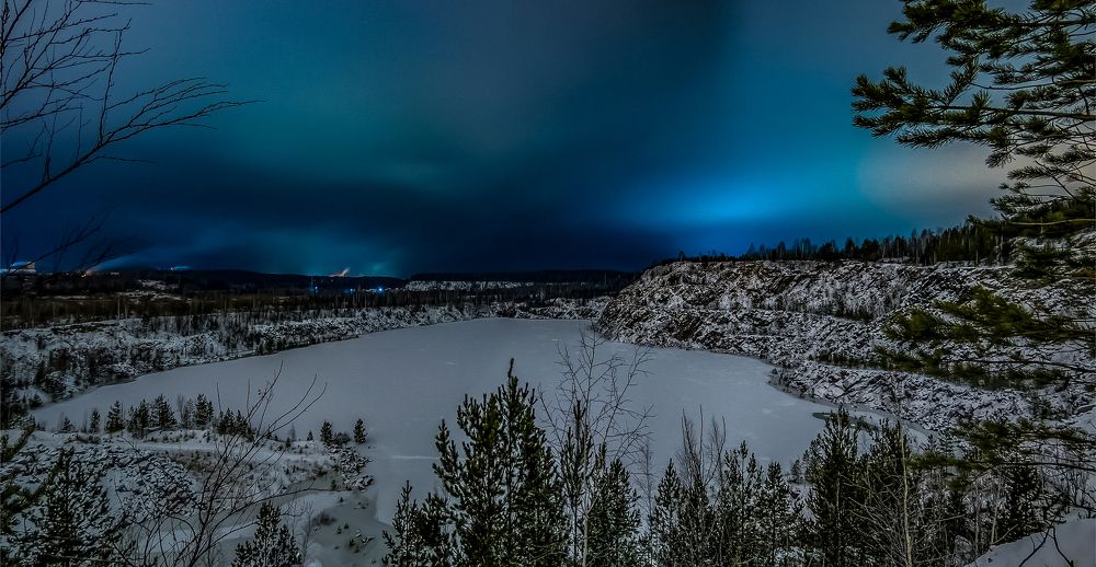 Зимний карьер на Зай-горе