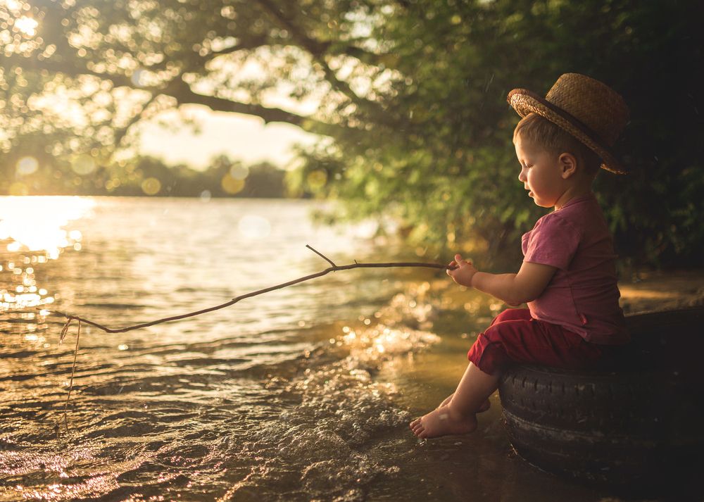 Маленький рыбак Максим