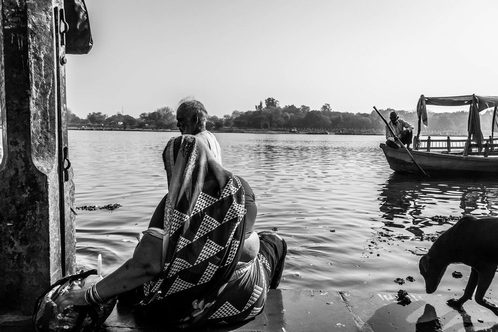 Morning Life at Yamuna Ghat