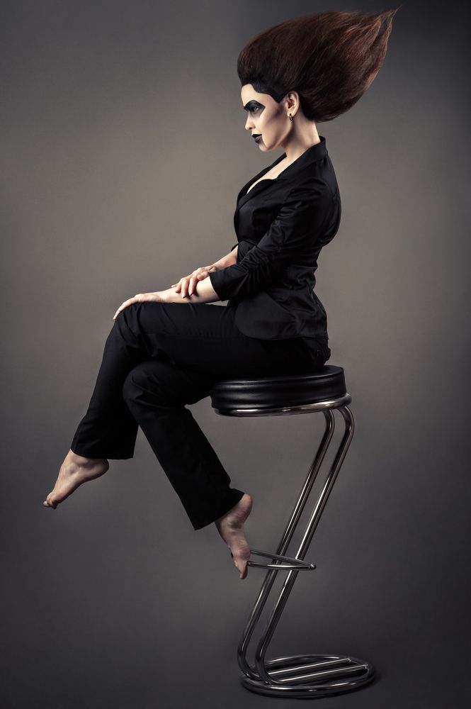 девушка с прической