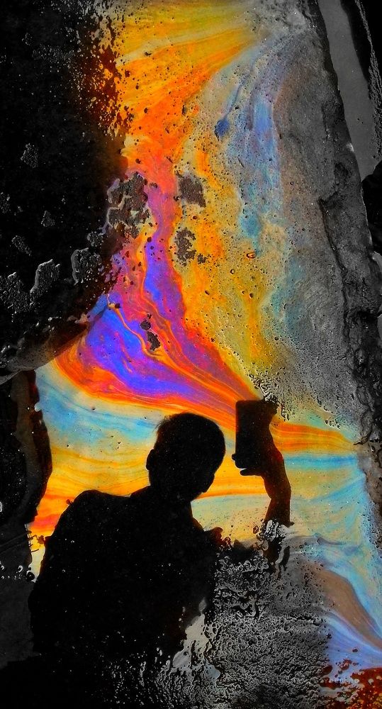 Oil and water mix