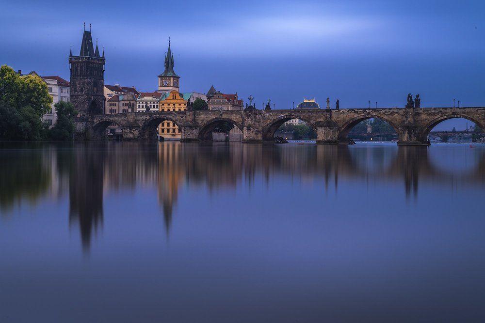 Утренний Карлов мост