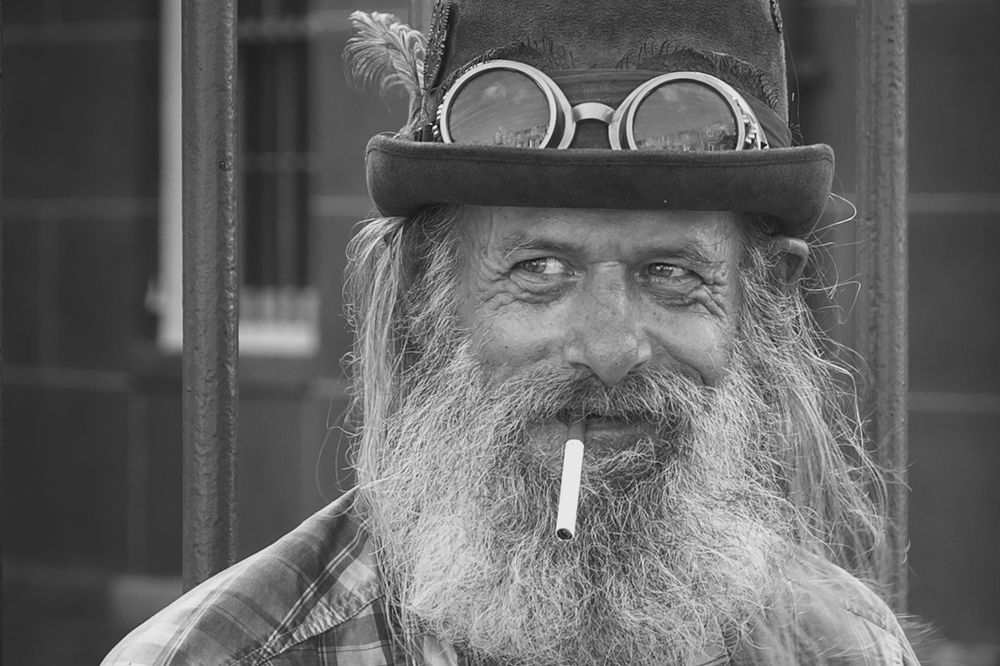 Бездомный из Нового Орлеана.