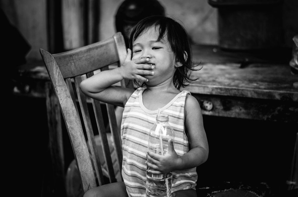 A smiling naughty kiddo!!