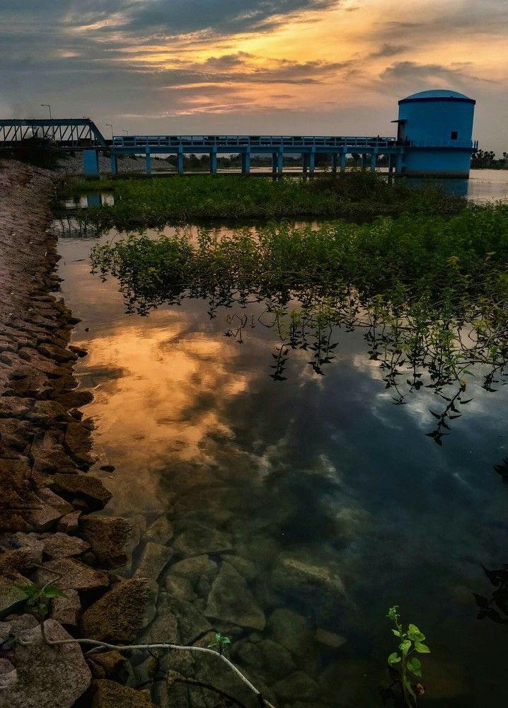 Nature love _dam_ sunset