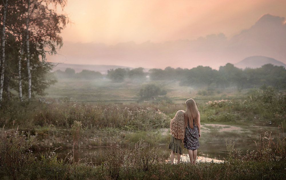 На закате...