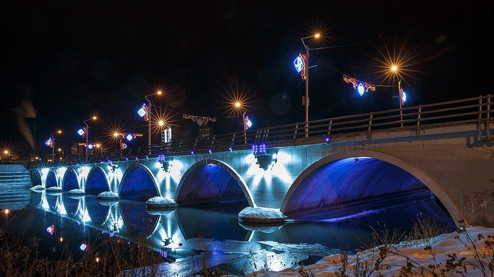 Мост через реку Миасс.