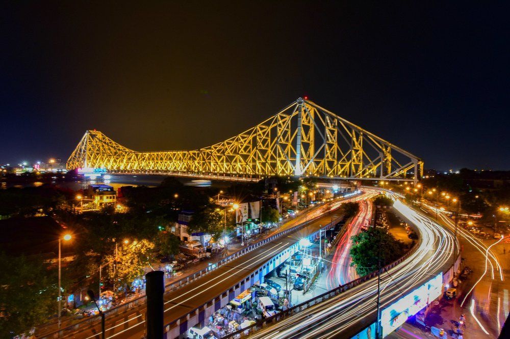 City lights of Kolkata