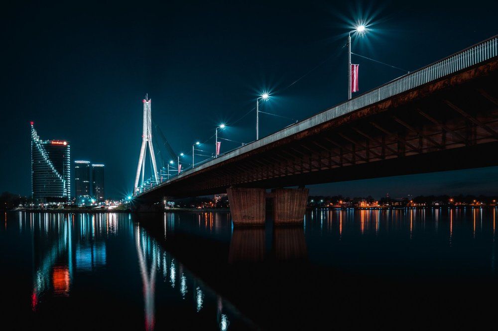 Вантовый мост,Рига