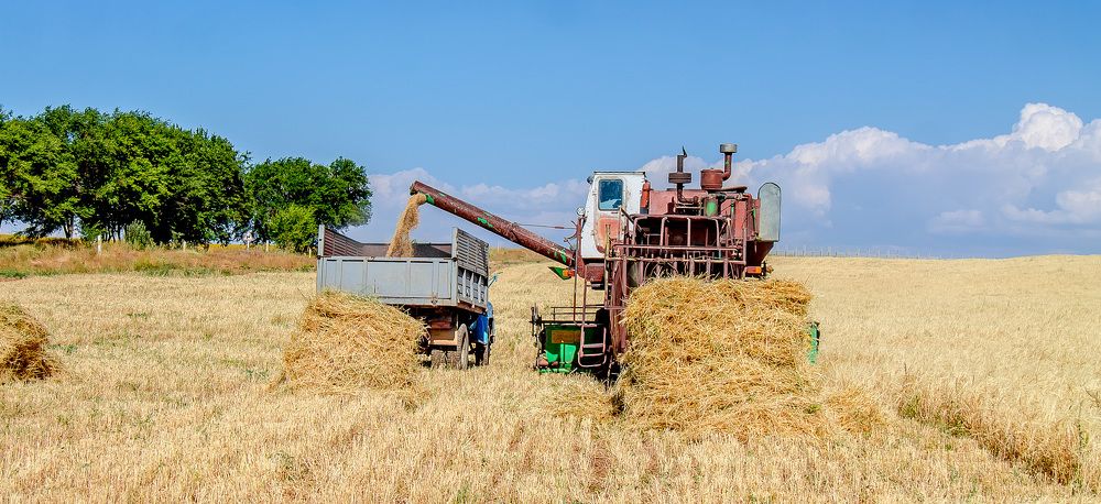 Хлебоуборочный комбайн