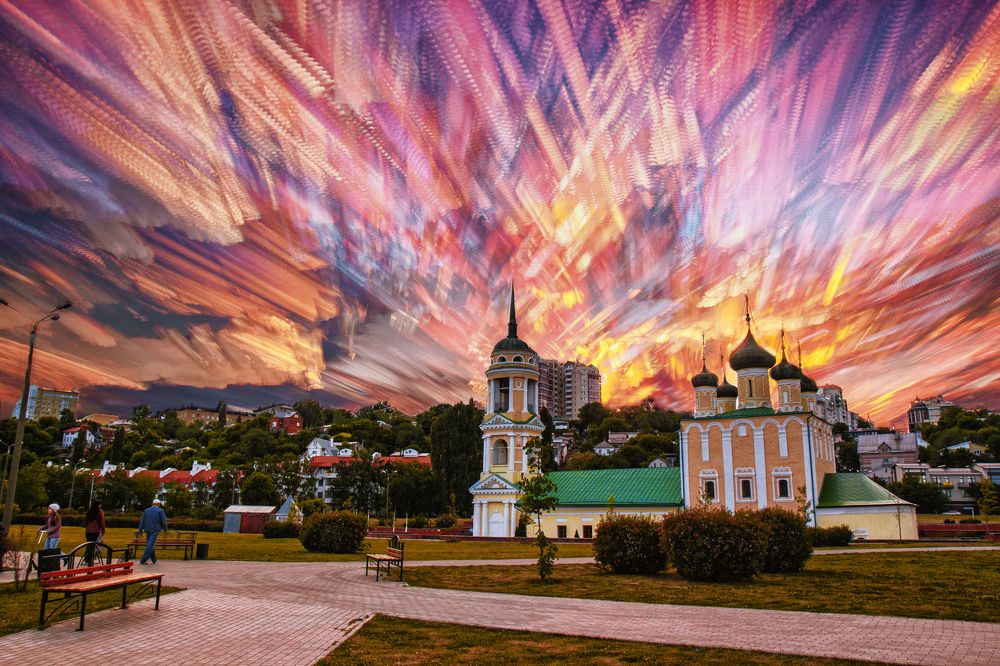 "Акварельные облака" над Воронежем