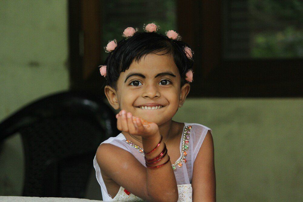 Shyness smile