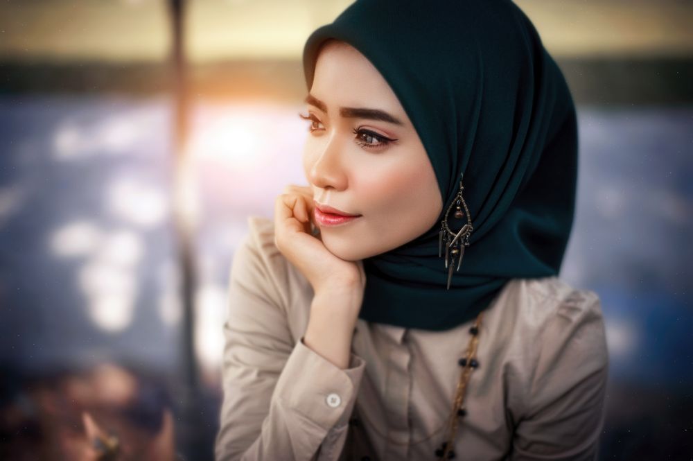 Staring into distance