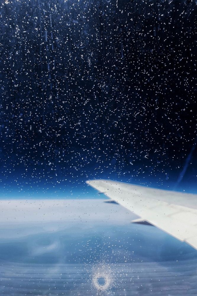 A flight to the space