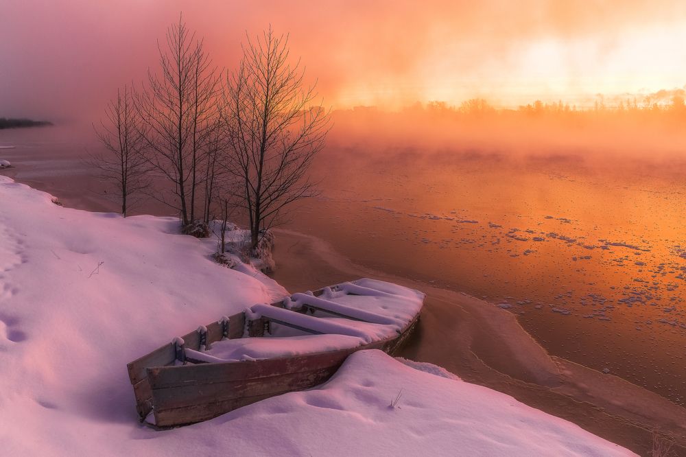 Морозное утро.