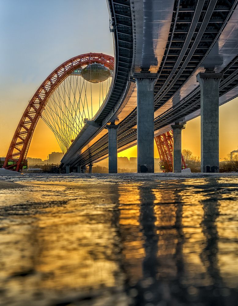 Живописный мост. Закат