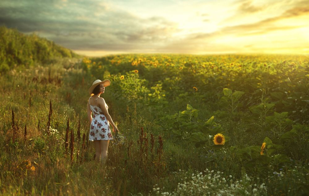 Даша и закат