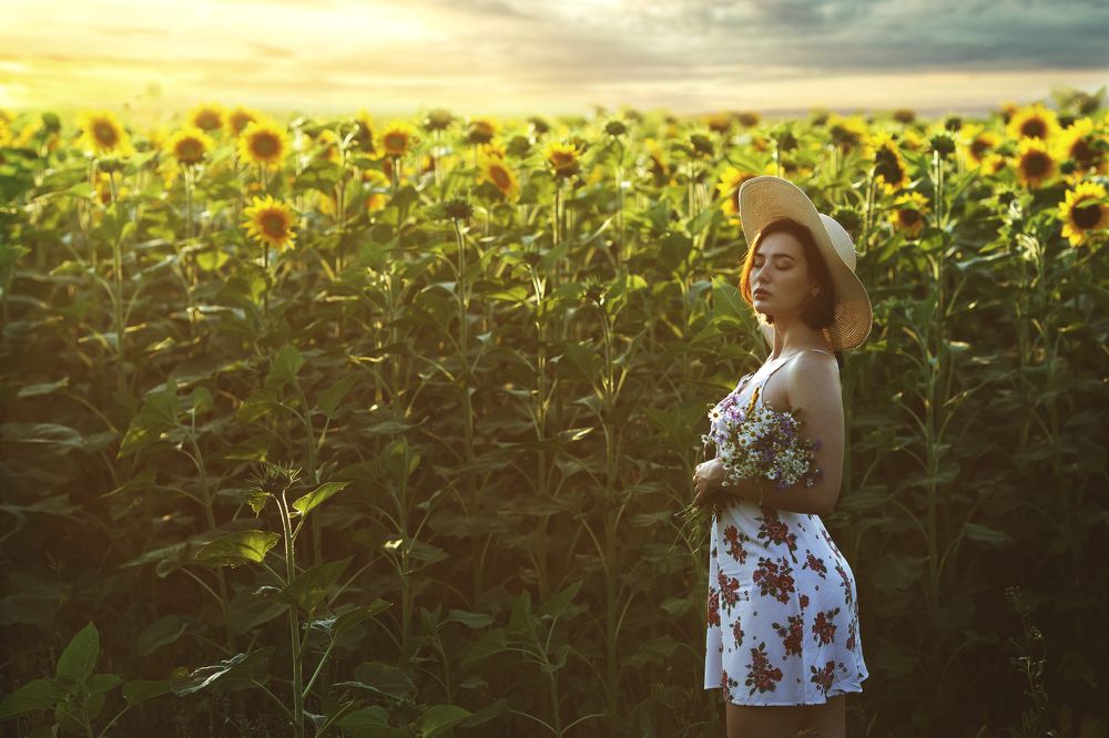 Даша и закат