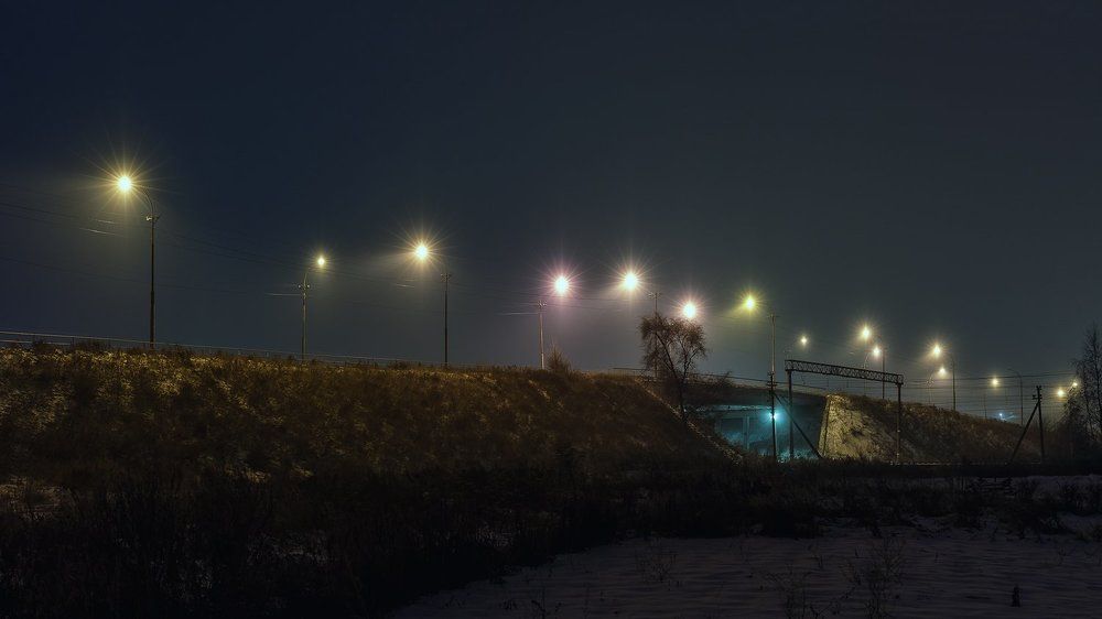 Туман на мостом.